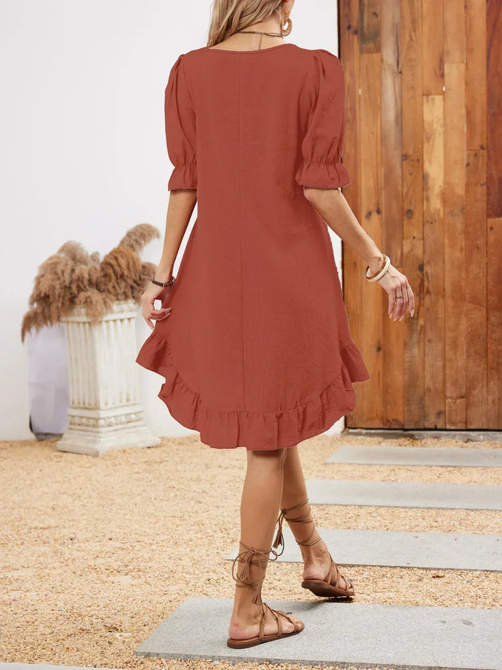 Evi - Half-Sleeve Casual Dress