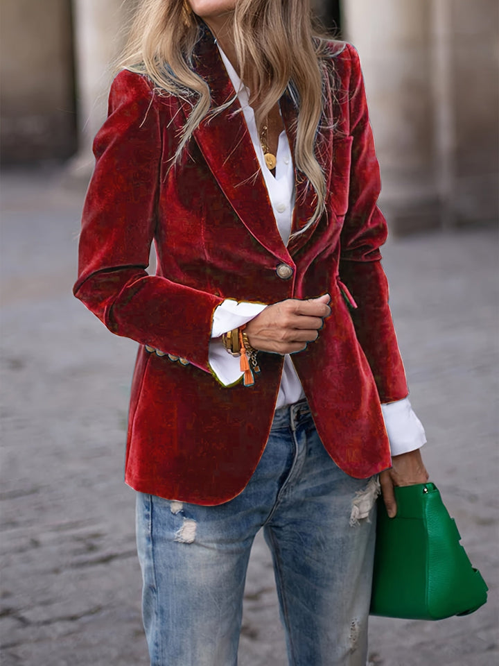 Mireya | Tailored Velvet Blazer