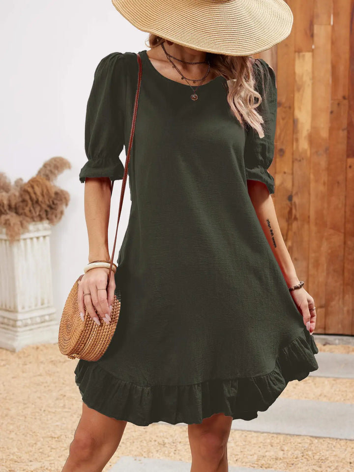 Evi - Half-Sleeve Casual Dress
