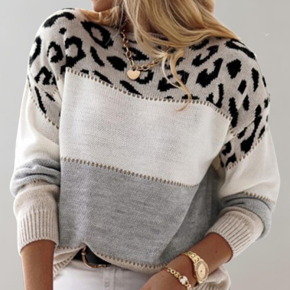 Victoria | Elegant Leopard Sweater