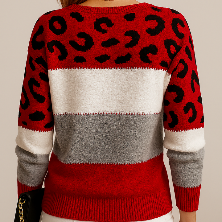 Victoria | Elegant Leopard Sweater