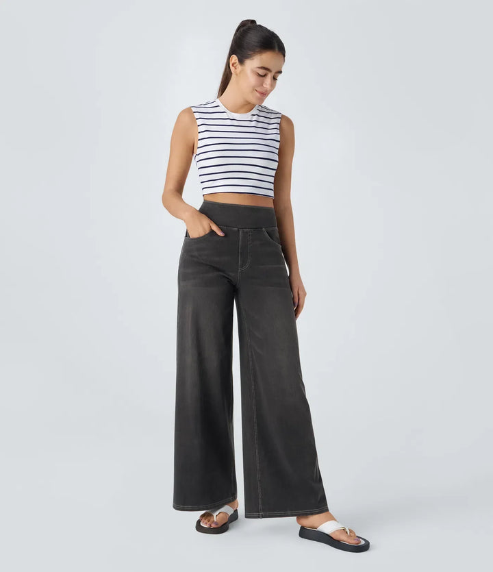 Victoria | High-Waisted Elastic Trousers with a Comfortable Fit