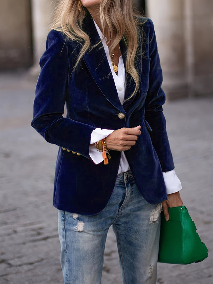 Mireya | Tailored Velvet Blazer