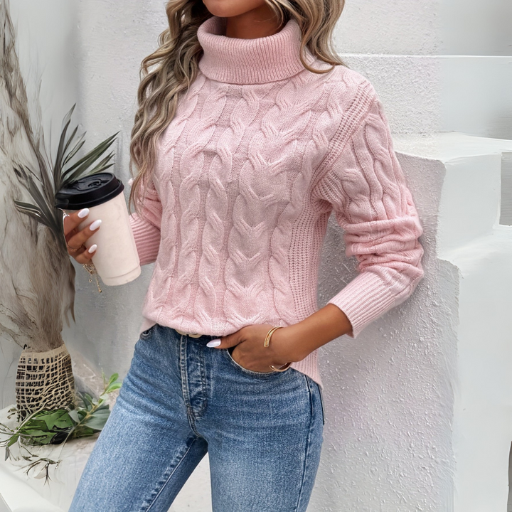 Amelia | Elegant Turtleneck Sweater in Knit