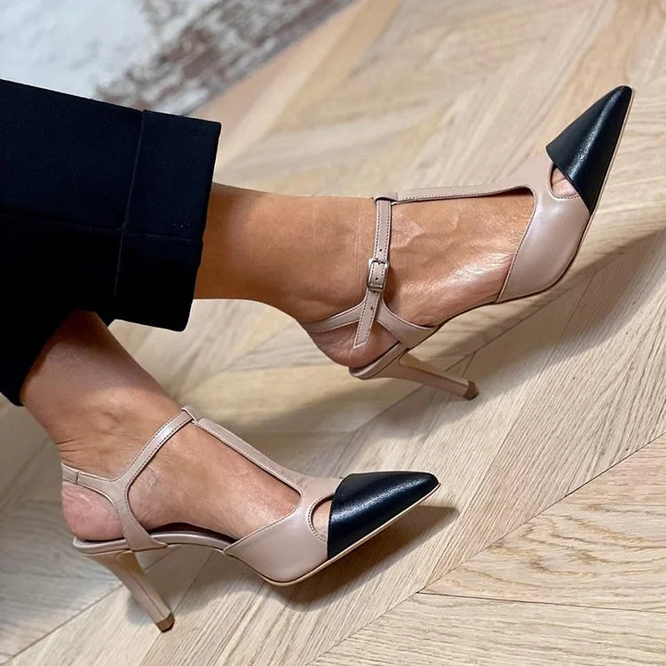 Evrardine | Two-Tone Pointed Pump
