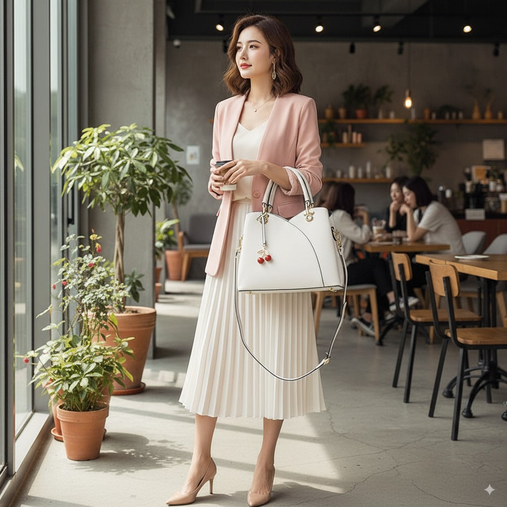 MeyChic™ Cherry Tote Bag – Elegance with a Playful Touch