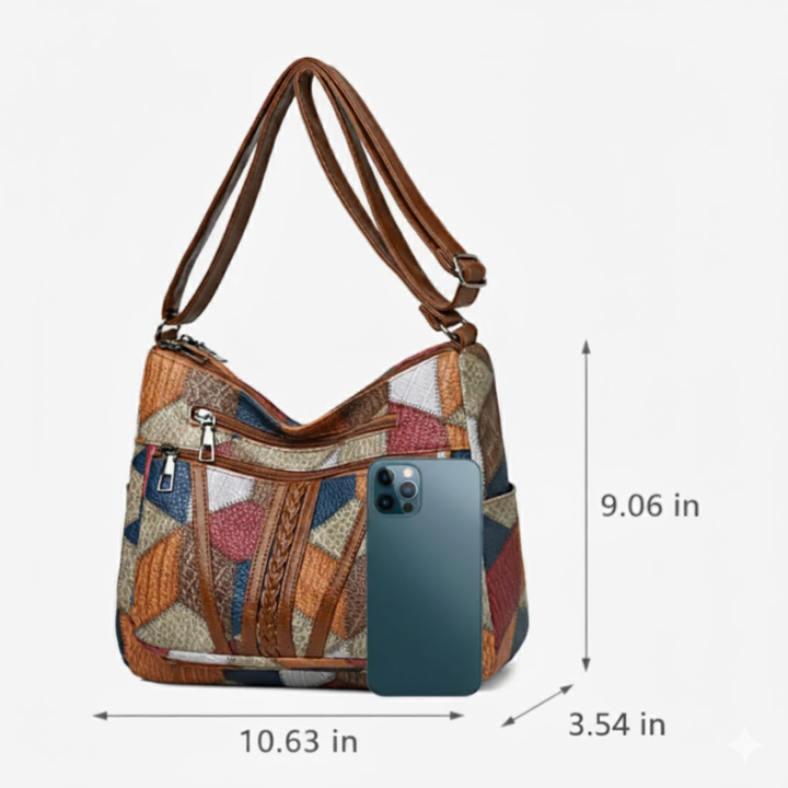 Victoria™ | Mosaic leather handbag