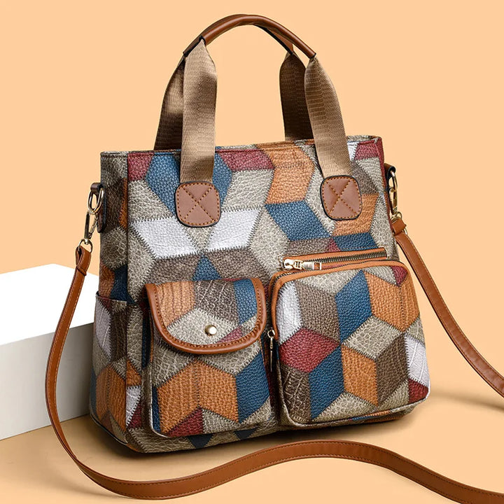 Victoria™ | Mosaic leather handbag