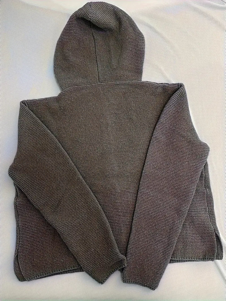 Bressan | Elegant Long Sleeve Hooded Cardigan