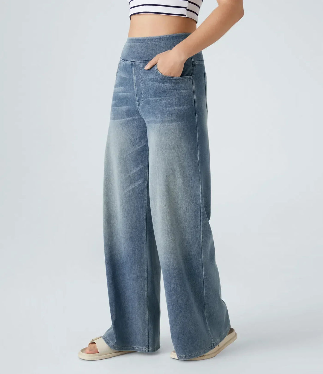 Victoria | High-Waisted Elastic Trousers with a Comfortable Fit