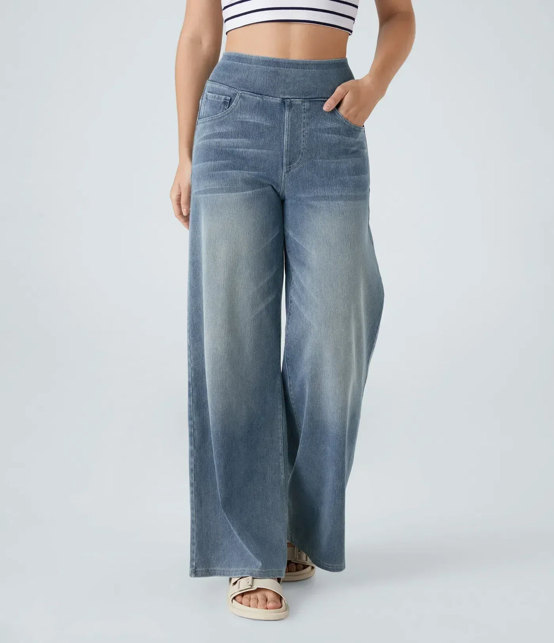 Victoria | High-Waisted Elastic Trousers with a Comfortable Fit