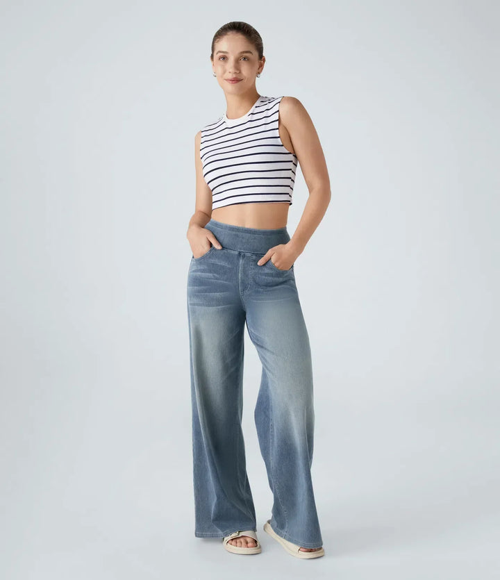 Victoria | High-Waisted Elastic Trousers with a Comfortable Fit