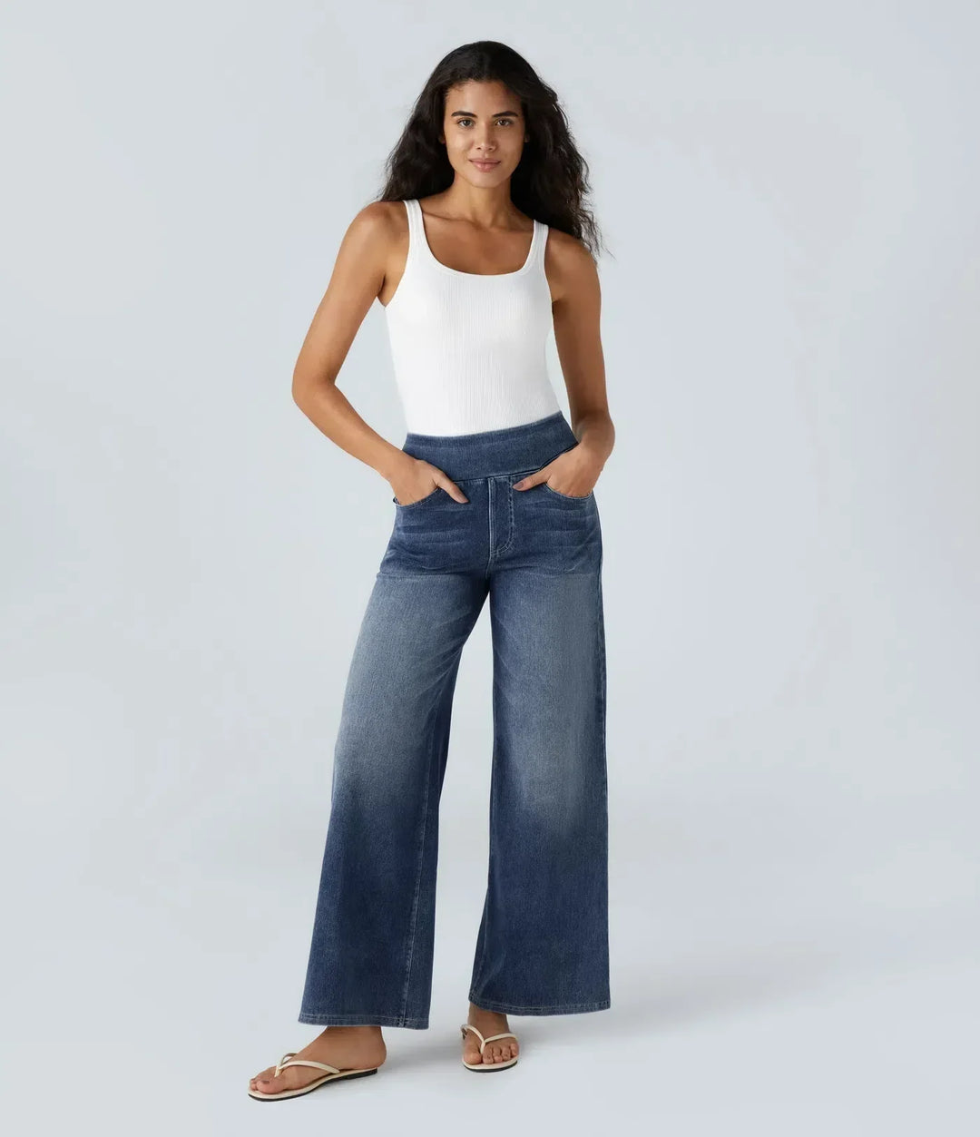 Victoria | High-Waisted Elastic Trousers with a Comfortable Fit