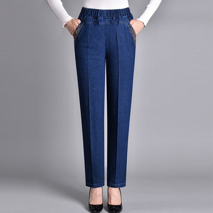 Victoria® | Women’s Jeans with Side Pockets and Elastic Waist