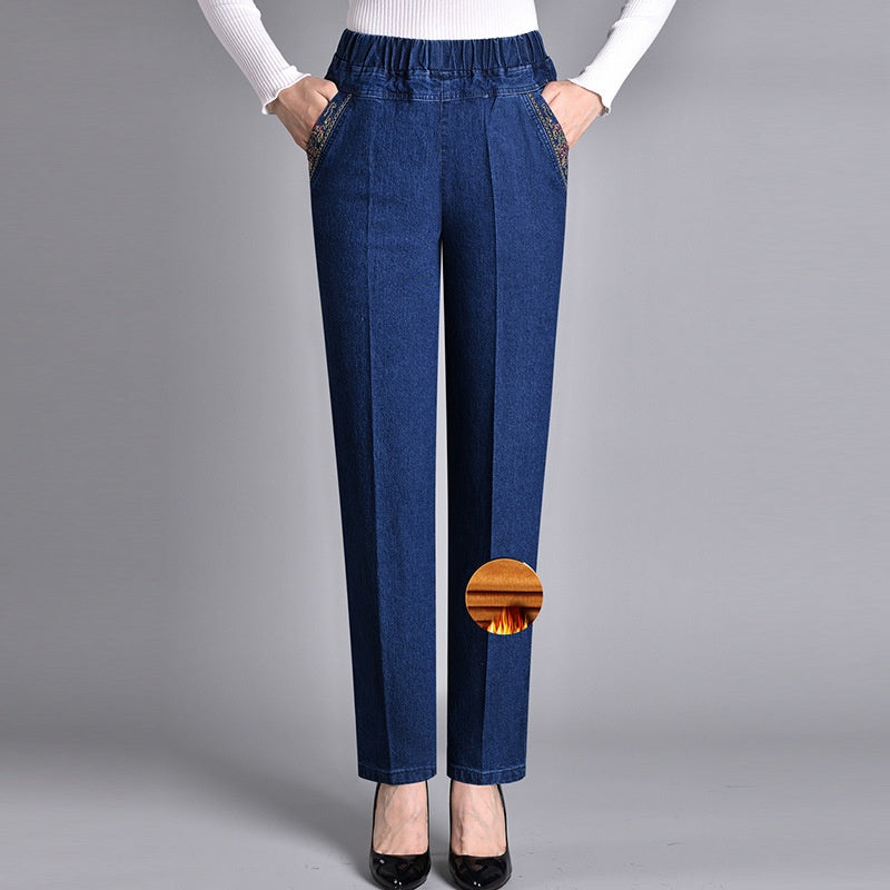 Victoria® | Women’s Jeans with Side Pockets and Elastic Waist