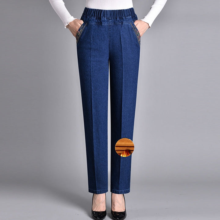 Victoria® | Women’s Jeans with Side Pockets and Elastic Waist