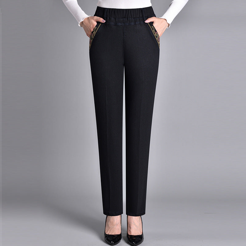 Victoria® | Women’s Jeans with Side Pockets and Elastic Waist