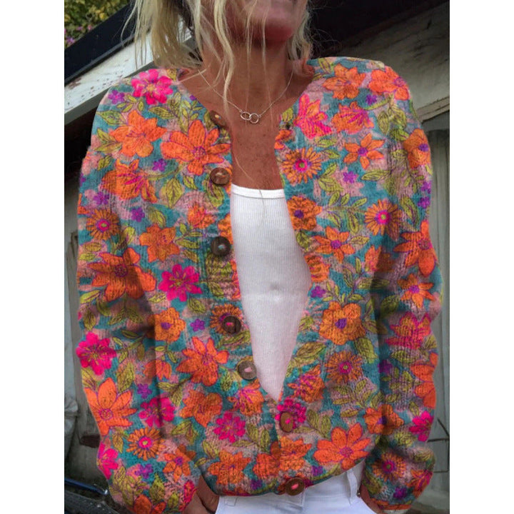 Lotte | Light Cardigan with Playful Print