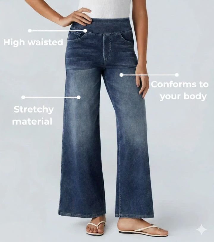 Victoria | High-Waisted Elastic Trousers with a Comfortable Fit